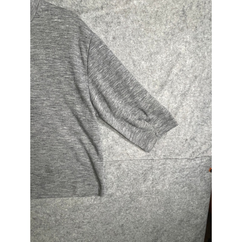 Banana Republic Womens Mock Neck 3/4 Sleeve Heathered Grey Knit Top Small - Picture 8 of 10